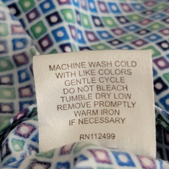 Tailorbyrd collection men printed button down shirt size 2X - Picture 7 of 7